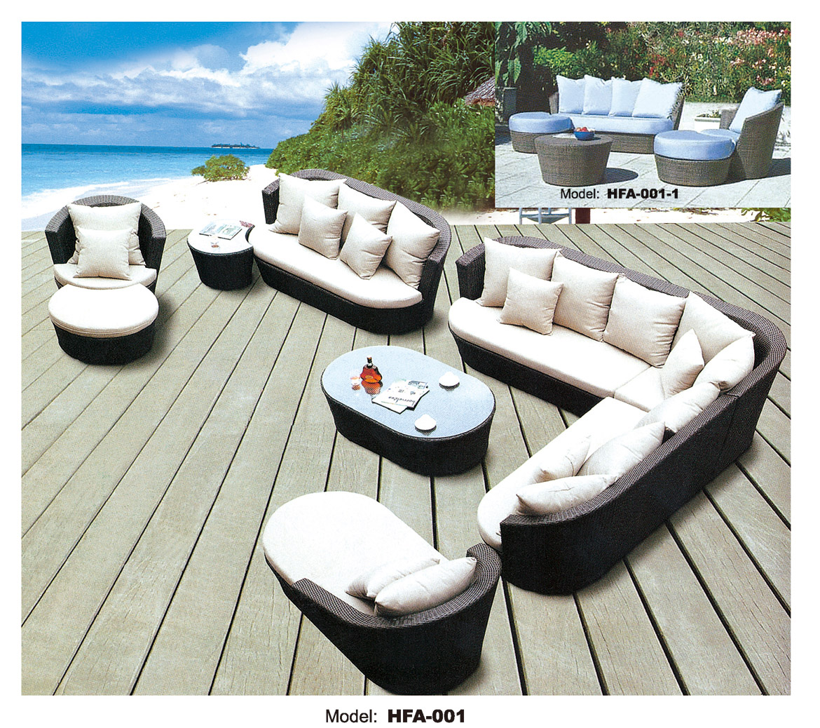 TG-HFA001 Outdoor Furniture Rattan Sofa