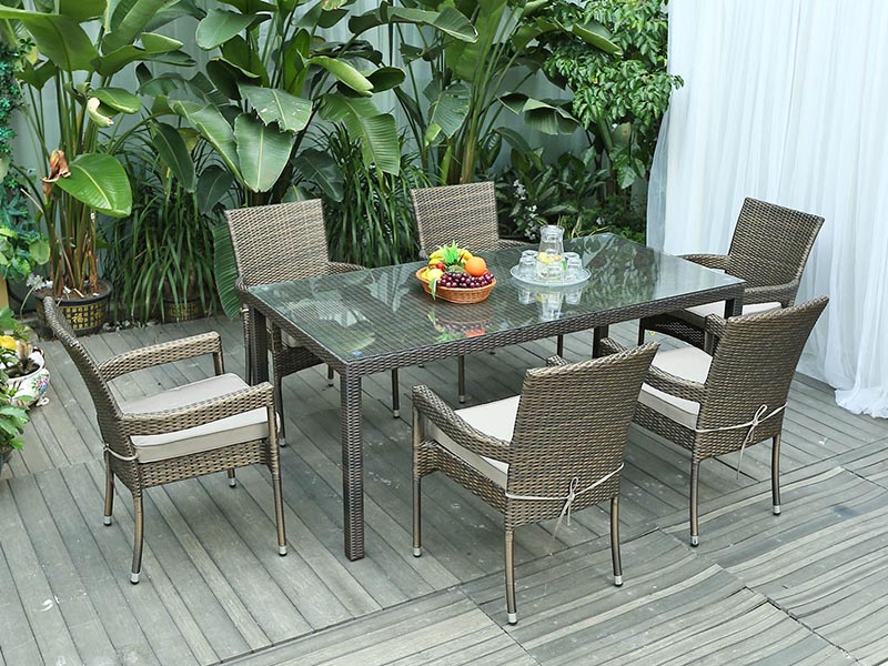 TG-GA204 Dining Table Set（Chair Stackable）