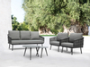 Outdoor Garden Furniture Best Selling Modern Wood Patio Set Aluminum Garden Sofa Waterproof Patio Sofa
