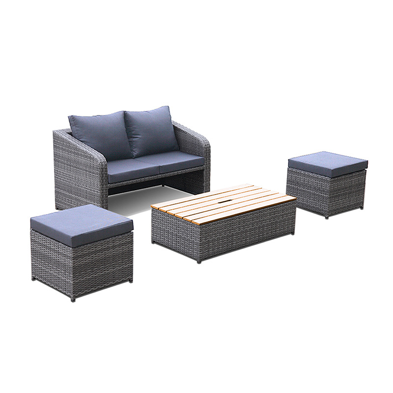Outdoor Furniture Rattan Garden Furniture Chair Aluminum Couch Coffee Table Patio Courtyard Lounge Leisure Sofa Sets TG-NI26