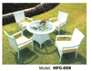 TG-HFC059 Outdoor Garden PE Rattan / Wicker Dining Table And Chairs Set