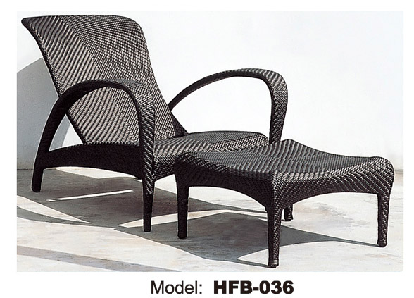 TG-HFB036 Rattan/Wicker Recline Sun Lounger Patio Garden Furniture Lounger Sets