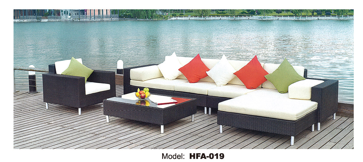TG-HFA019 Outdoor Rattan Sofa Sun Room Garden Terrace Furniture Combination