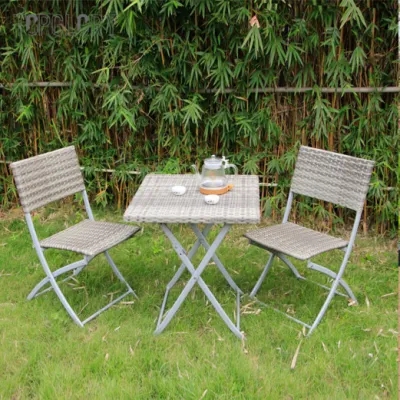 Modern Outdoor Furniture Home Hotel Restaurant Patio Garden Sets Dining Table Set Iron Rattan Table and Chair TG-KS1820