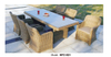 TG-HFC021 Outdoor Rattan Dining Set Patio Chair Garden Table Garden Furniture