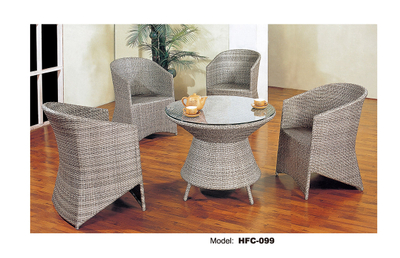 TG-HFC099 Outdoor Leisure Furniture Dining Chair Rattan Set