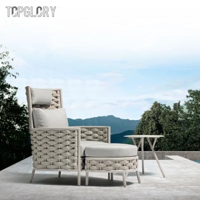 Aluminium frame imitation wicker garden chair furniture TG-KS9150