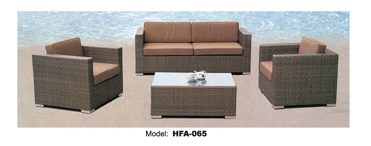 TG-HFA065 Modern Rattan Outdoor Furniture of Dining Garden Patio Leisure Dining Home Chair Table Set
