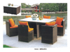 TG-HFC013 Outdoor Rattan Chair Dining Set with Table for Garden 