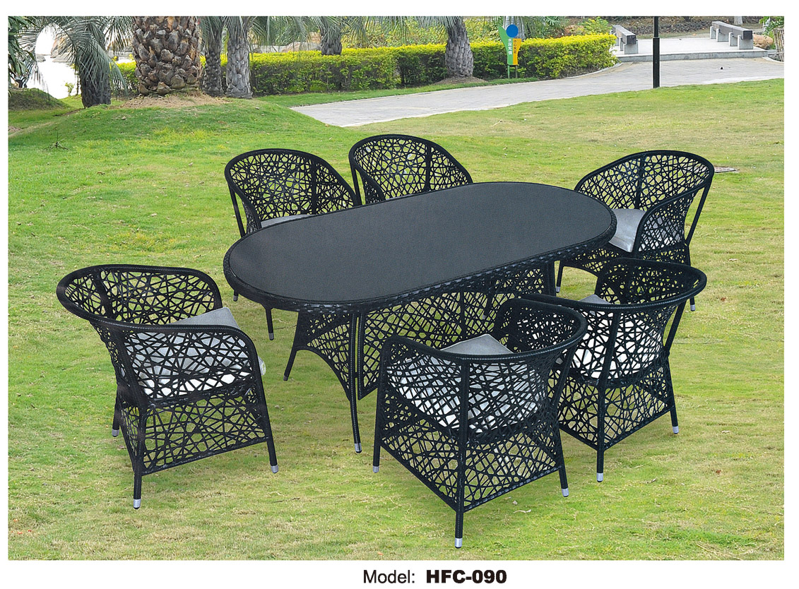 TG-HFC090 Foshan Supplier Factory Modern Furniture Customized Outdoor Rattan Chair And Table
