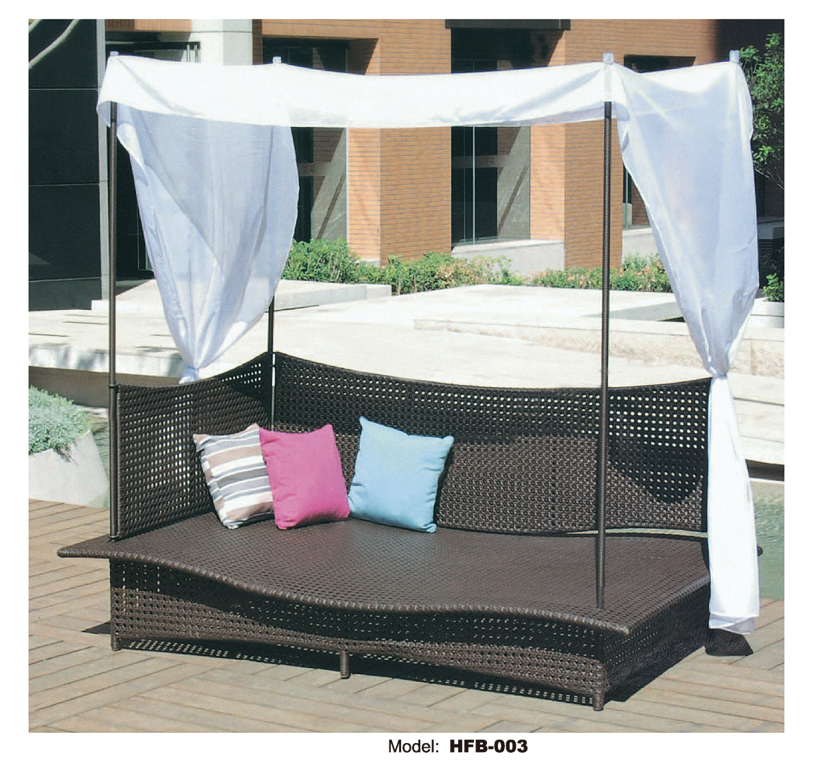 TG-HFB003 Good Selling Rattan Chair High Quality UV Resistant Soft Deep Cushion Backyard Relax Patio Modern Garden Outdoor Home Furniture