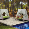 Outdoor Home Furniture Garden Double Sun Lounger with Tent TG-KS6195