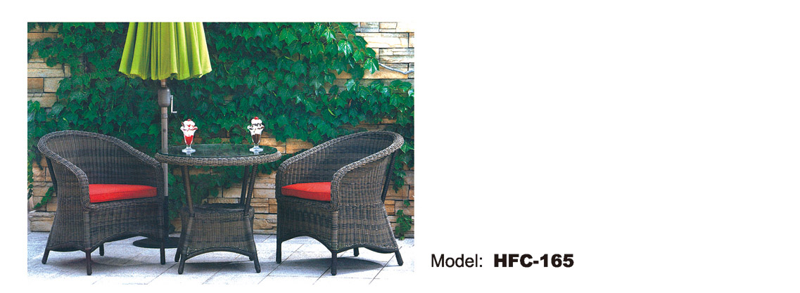TG-HFC165 Terrace Furniture Set Combination Outdoor Garden Rattan Table And Chair