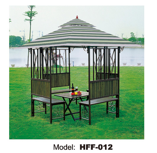 Light Luxury Outdoor Furniture Garden Patio Comfortable Aluminum Pergola with Chair